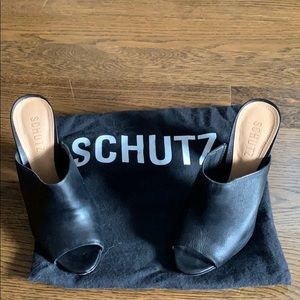 Schutz Leather Mules